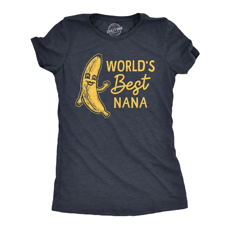 women's off-shoulder top -Worlds Best Nana Women's T Shirt