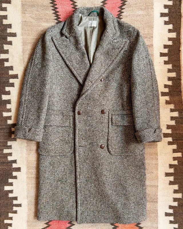 military-style coat for women -Polo Coat - Warm Grey Twill