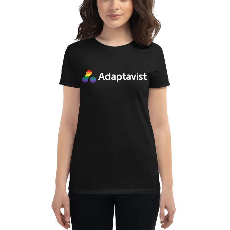 classic polo collar blouse for women -Women's Adaptavist Pride Glyph T-Shirt MC