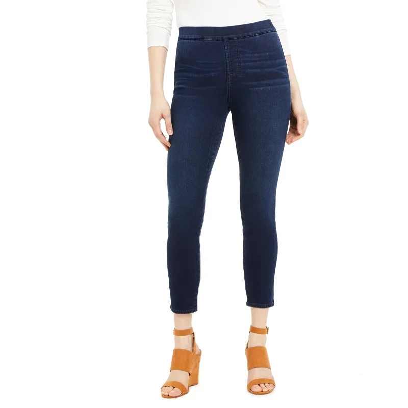 women's mid-rise skinny jeans -JEN7 Women's Pull On Skinny Jeans Blue Size 2 - 25