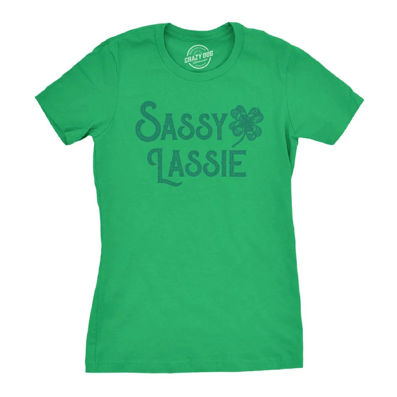 ladies' long sleeve top -Sassy Lassie Women's T Shirt