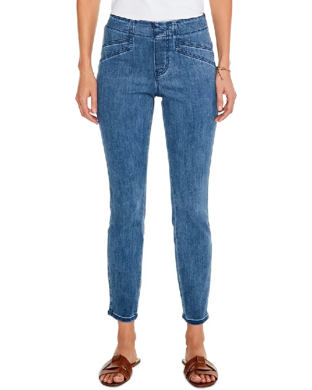 women's blue denim bell-bottoms -NIC+ZOE Missy All Day Slim Jean