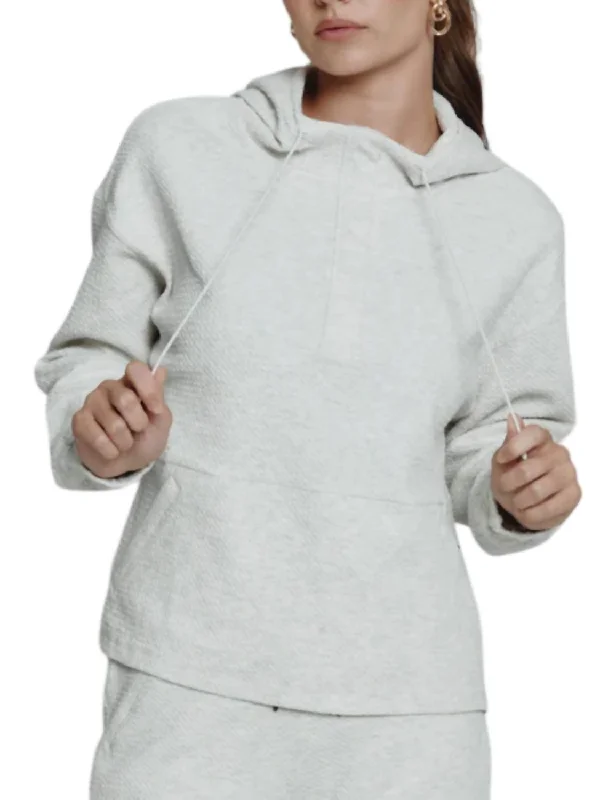 oversized women's coat -Restoration Half-Zip Hoodie In Ivory