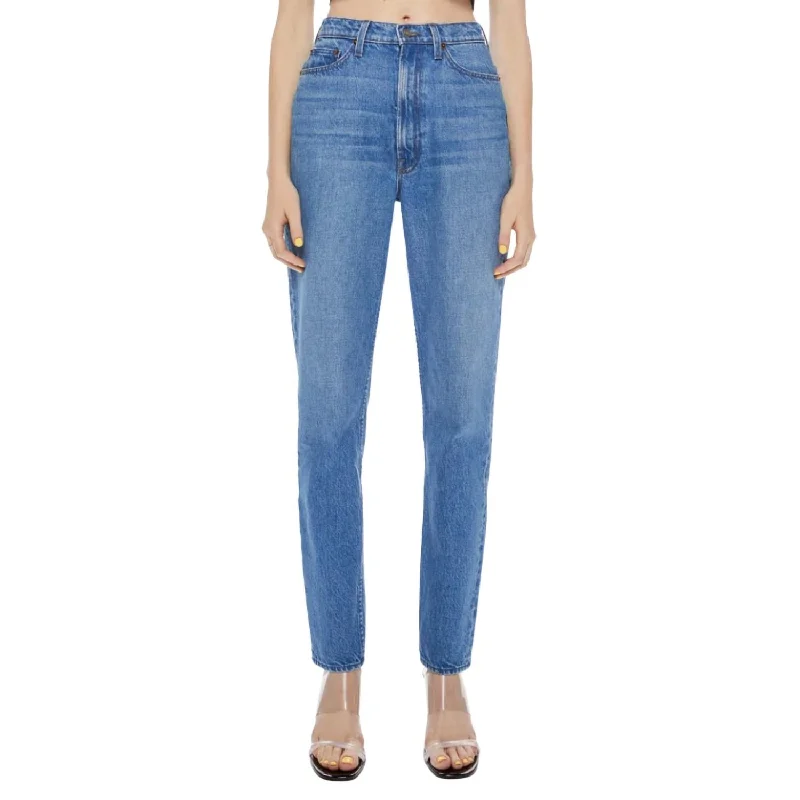 casual straight-fit jeans for women -High Waisted Twizzy Skimp Jean In Delicious Memories