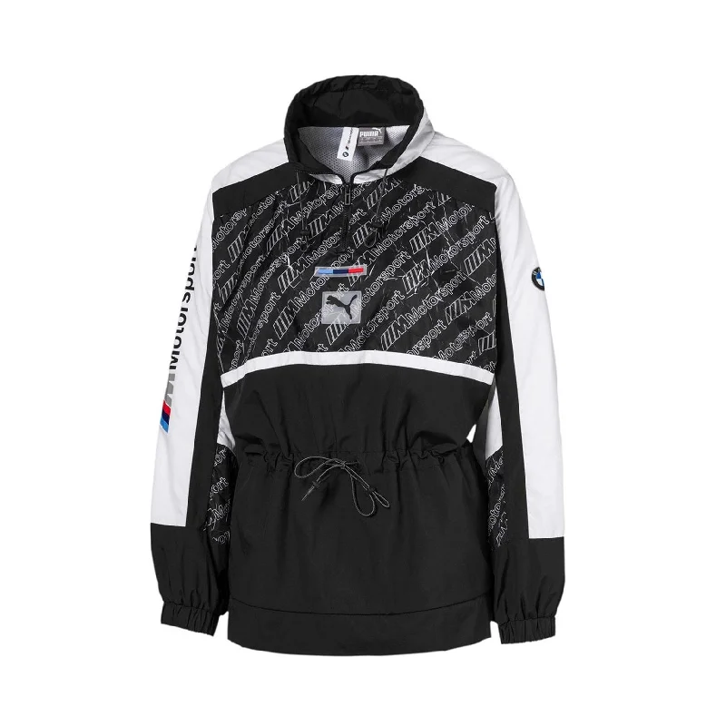 stylish leather jacket for women -Puma Womens BMW MotorSport Street Wear Jacket, Black, Small