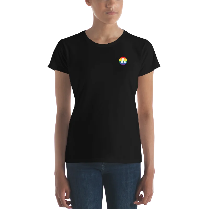 lightweight crinkle blouse for women -Women's Adaptavist Pride Badge T-Shirt