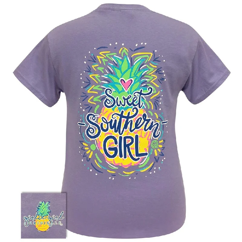 relaxed-fit tunic tee for women -Sweet Southern Girl Violet SS-2209