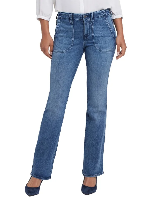 trendy two-tone denim jeans -NYDJ Barbara Caliente Bootcut Jean