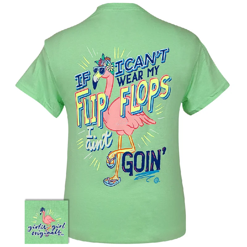 women's fitted long sleeve top -Flip Flop Goin Mint Green SS-2464