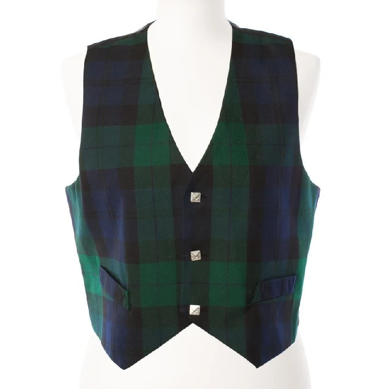 women's sherpa-lined jacket -Gents Polyviscose Tartan Waistcoat - 5 Tartans - CLEARANCE