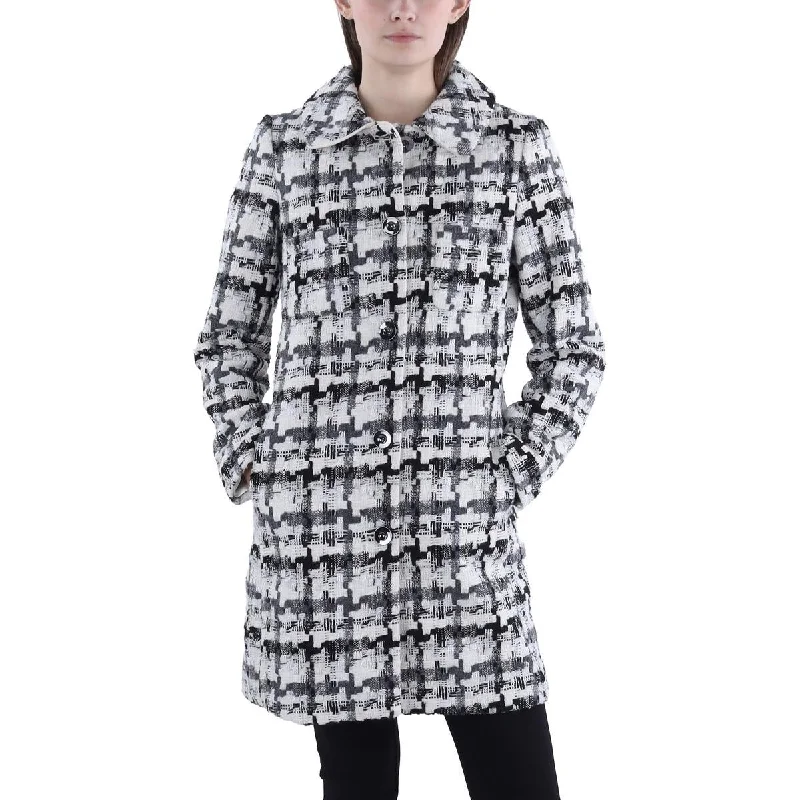 winter-ready women's parka -Womens Tweed Midi Walker Coat