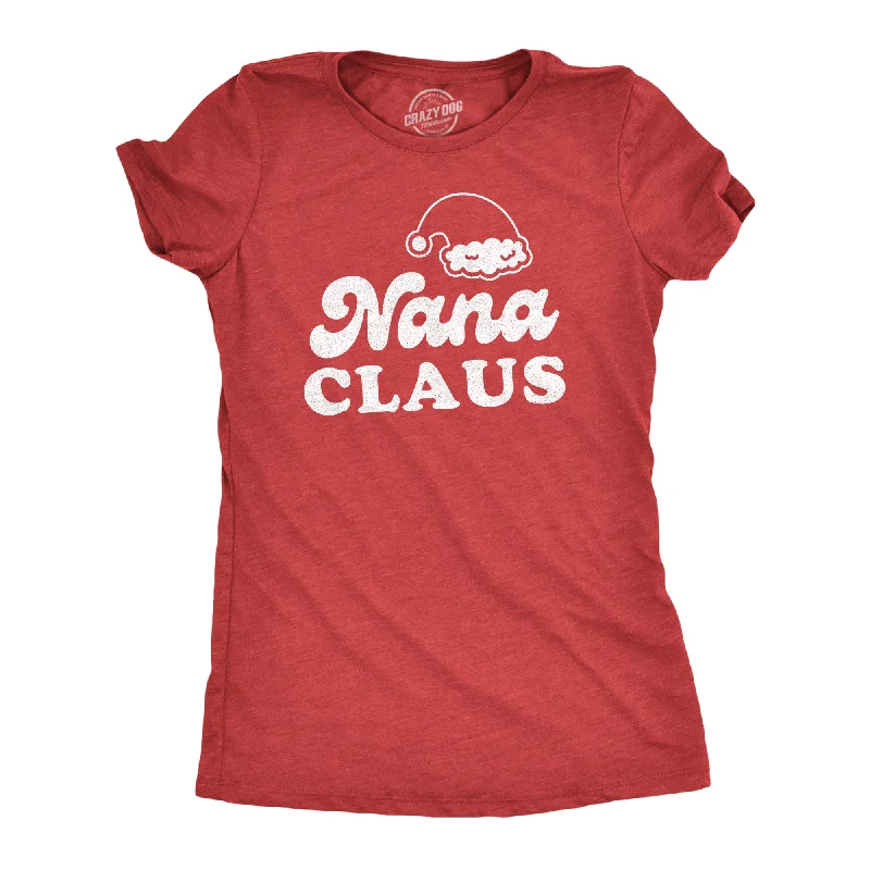 comfortable bamboo fabric top for women -Nana Claus Women's T Shirt