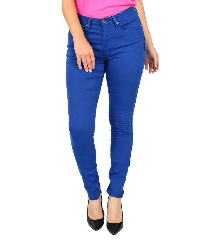 women's wide-leg cropped jeans -True Slim Jeggings In Royal