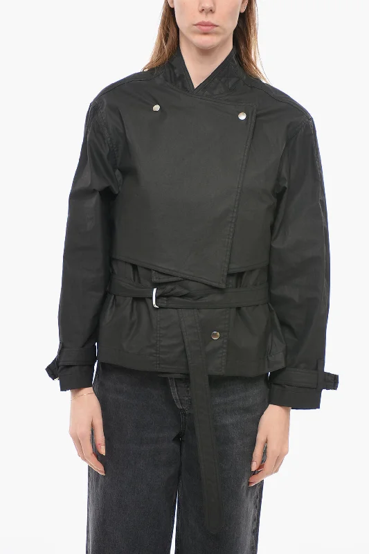 women's cropped bomber jacket -Isabel Marant Double-breasted Detailed GOKELY Jacket