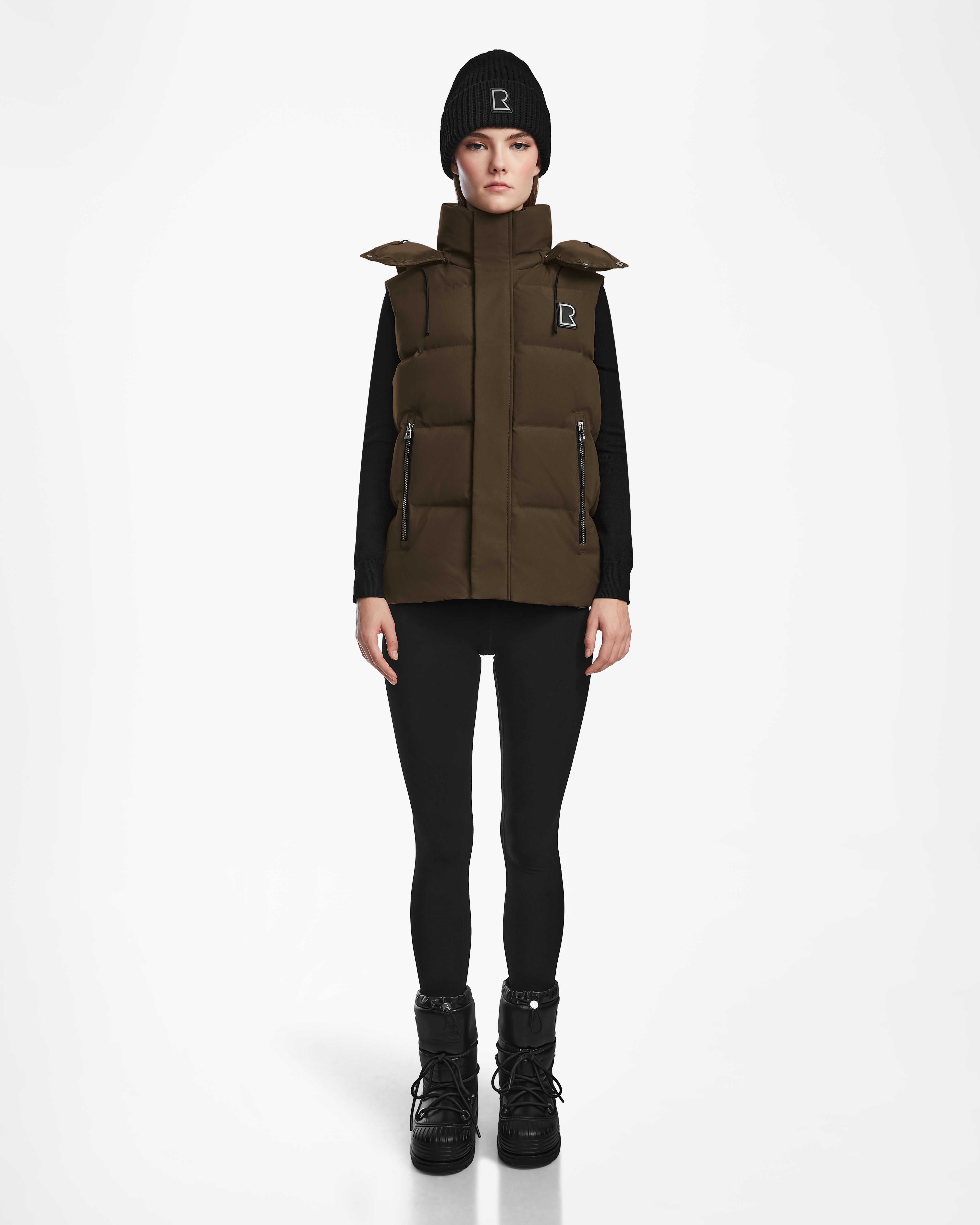 ladies' quilted coat -REN M - 9123512 Army W