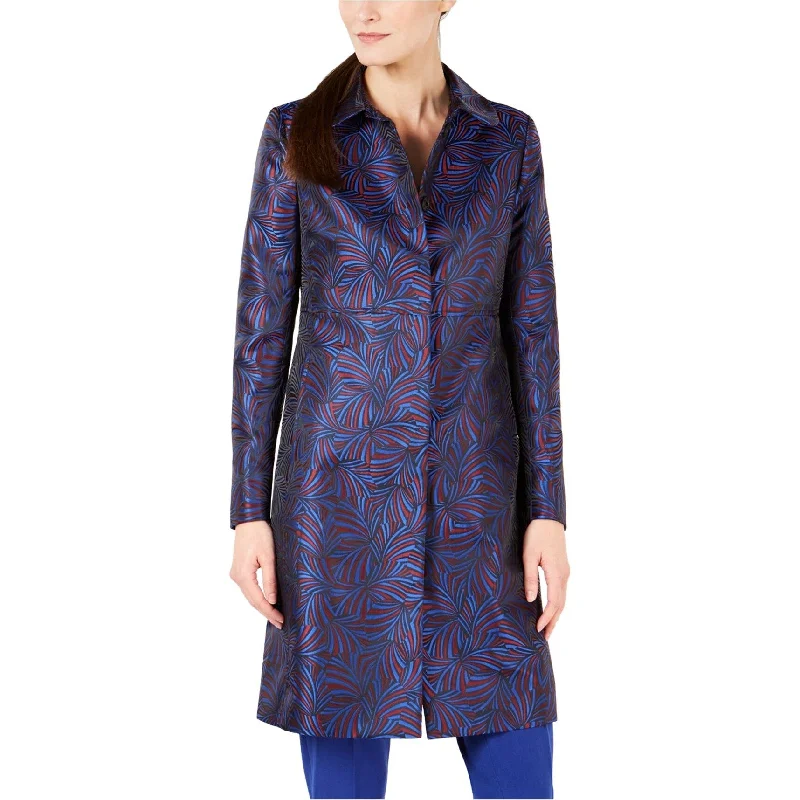 women's teddy bear coat -Anne Klein Womens Jacquard Coat