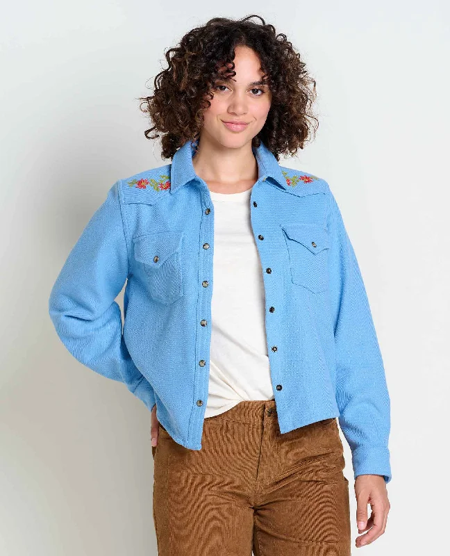 casual relaxed-fit blouse for women -Conifer Western Shirt