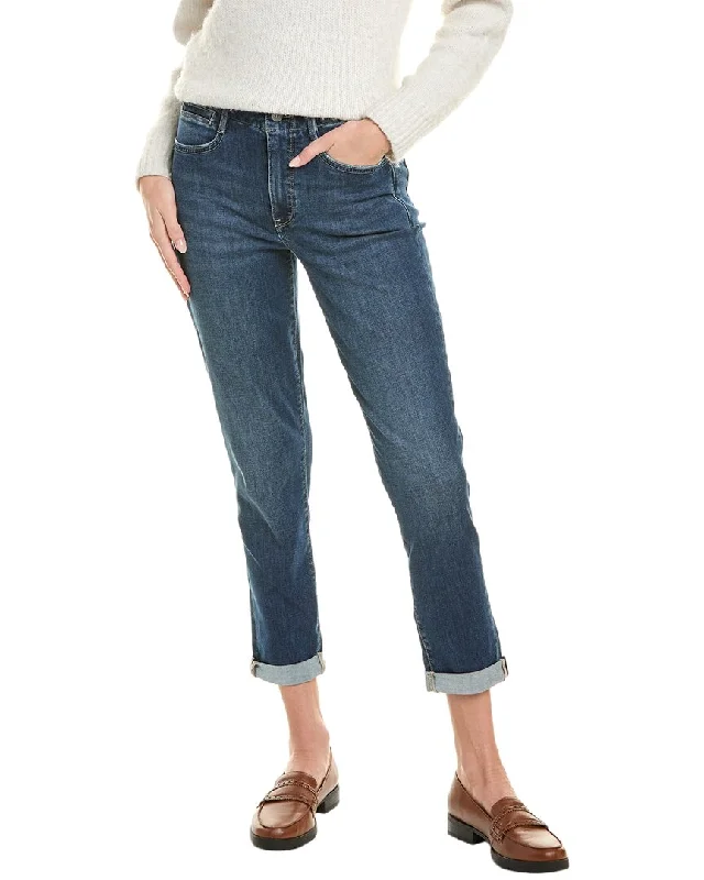 women's soft cotton denim jeans -NYDJ Girlfriend Walton Jean Crop Jean