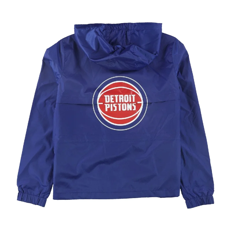 women's fur-trimmed parka -G-III Sports Womens Detroit Pistons Jacket, Blue, Medium