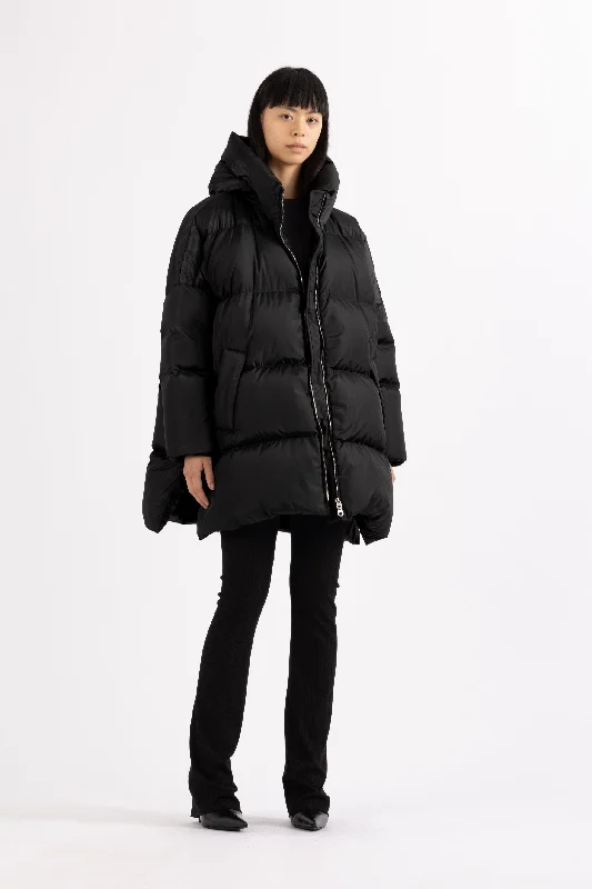 women's thermal long coat -OVERSIZED DOWN PARKA DUA