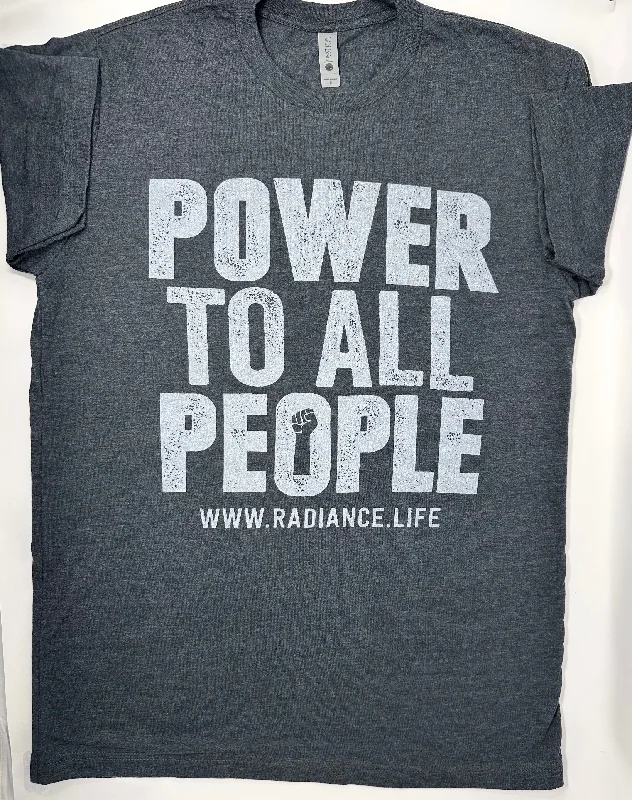 women's button-up shirt -"POWER TO ALL PEOPLE" Unisex T-shirt