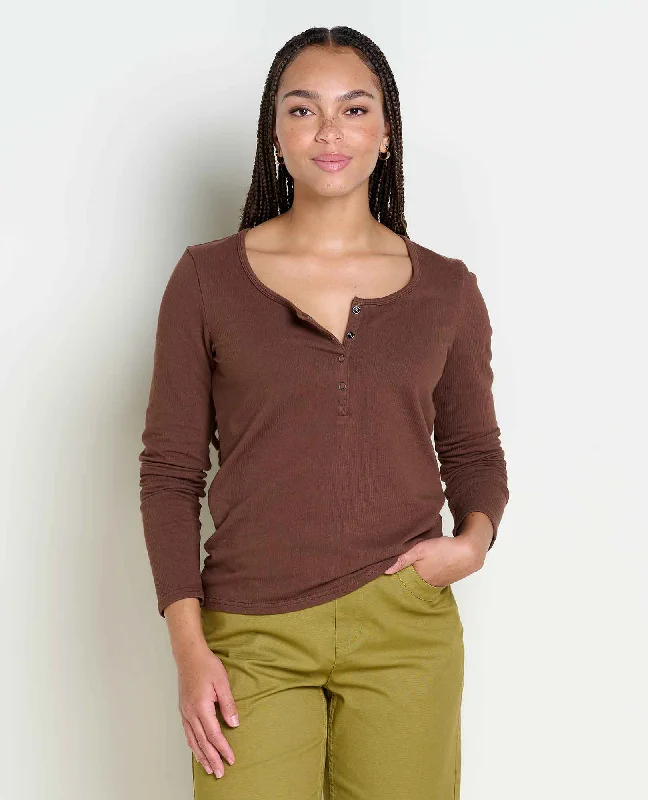 breathable moisture-wicking top for women -Women's Ponderosa Henley