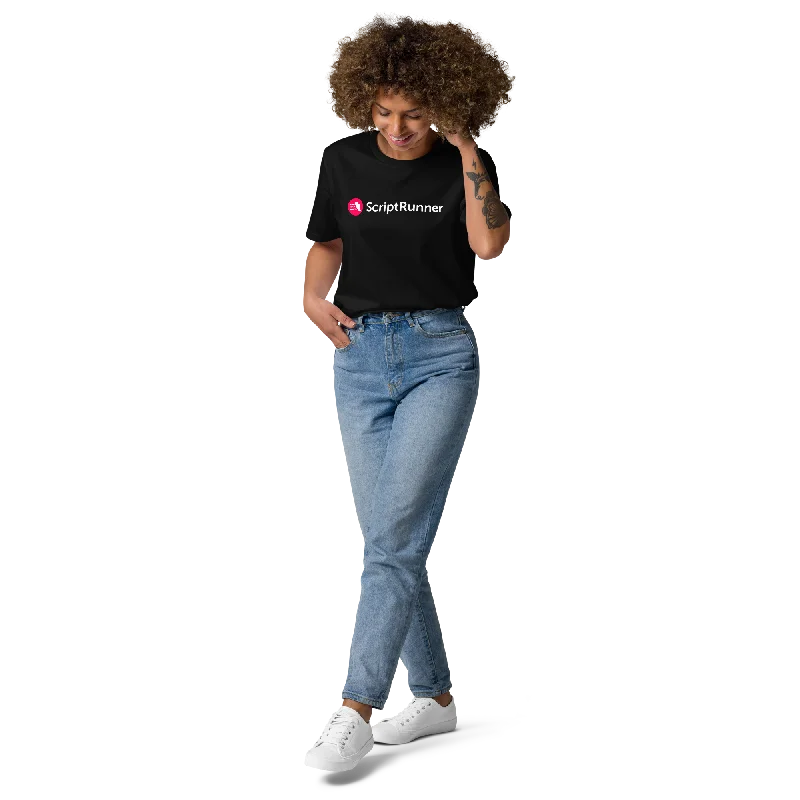 ladies' modern draped top -Printed Unisex T-shirt - ScriptRunner 1