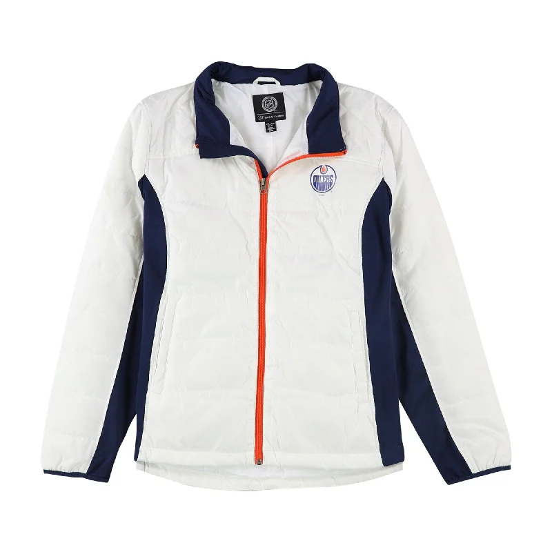 double-layered long coat for women -G-Iii Sports Womens Edmonton Oilers Jacket