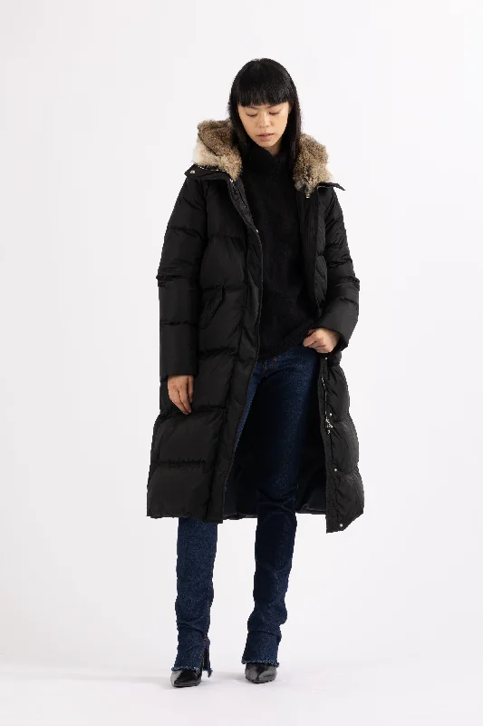 ladies' wool overcoat -ELONGATED DOWN COAT EZA