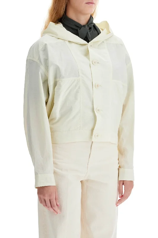 professional work blazer for women -Lemaire Short Hooded Blouson