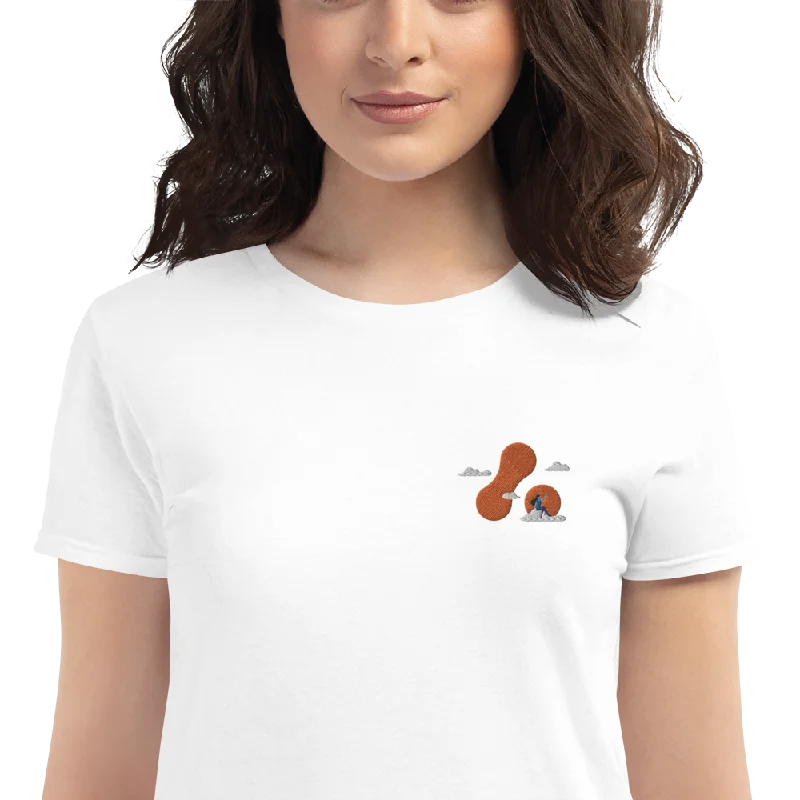 women's breathable linen tunic -Women's Embroidered Adaptavist Cloud Design T-Shirt MC