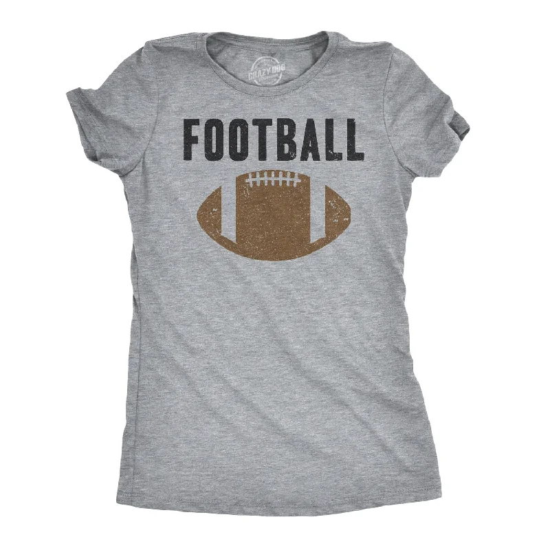 women's off-shoulder top -Vintage Football Women's T Shirt