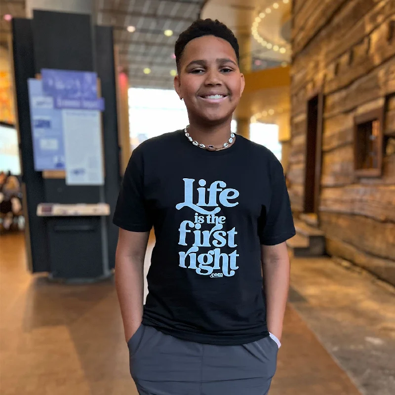 stylish smocked top for ladies -"Life Is The First Right" Unisex T-Shirt