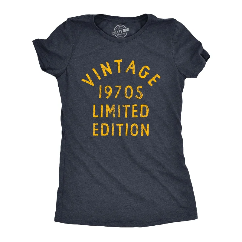 women's classic polo shirt -Vintage 1970s Limited Edition Women's T Shirt