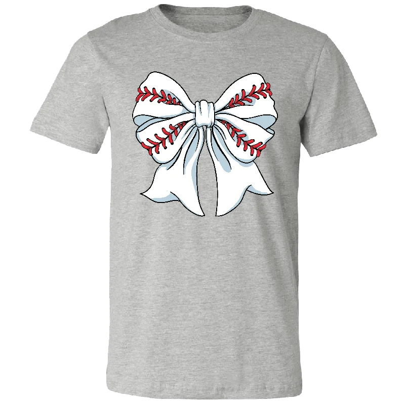 cute graphic tee for ladies -164 Baseball Bow