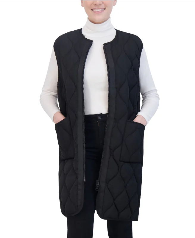 stylish longline coat for women -Hudson Jeans Women's Onion Quilted Vest