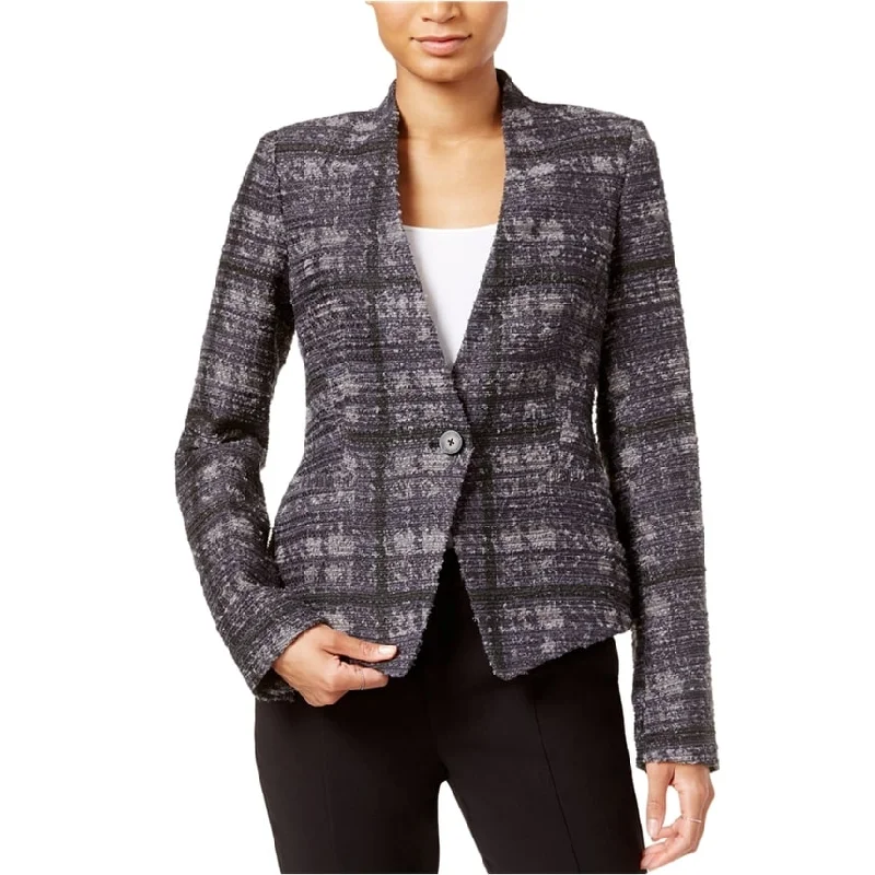 sleek minimalist coat for women -Rachel Roy Womens Frankie Printed Blazer Jacket