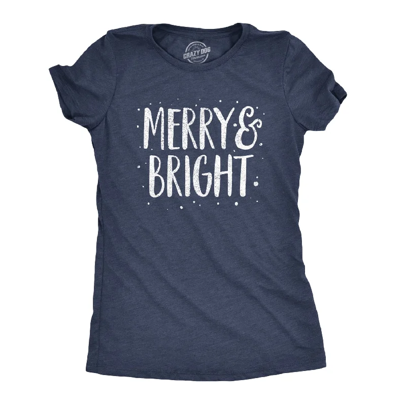 stylish smocked top for ladies -Merry And Bright Women's T Shirt