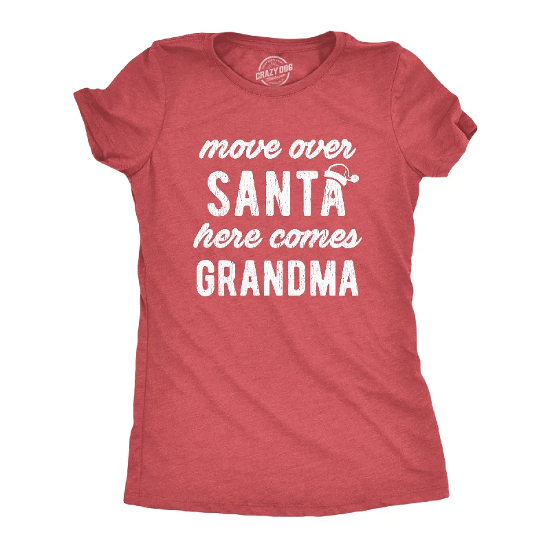 women's sophisticated lace tunic -Move Over Santa Here Comes Grandma Women's T Shirt