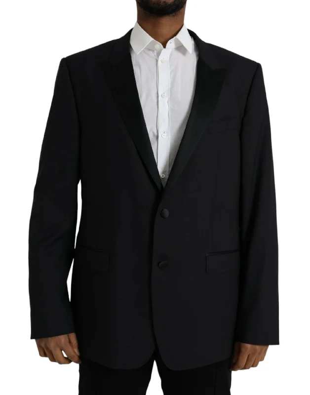 ladies' designer overcoat -Dolce & Gabbana  MARTINI Single Breasted Coat Men's Blazer