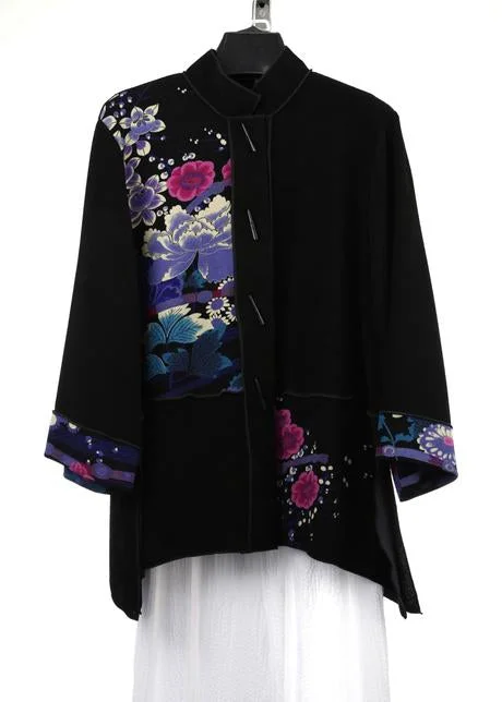 ladies' quilted coat -MOONLIGHT JACKET CM65 PURPLE GARDEN