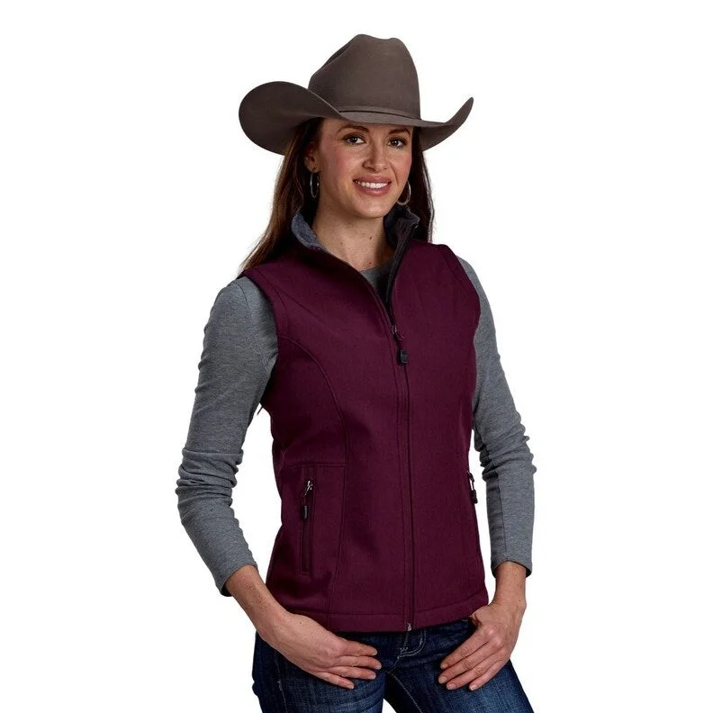 women's faux fur-lined parka -Roper Western Vest Womens Technical Soft Shell 03-098-0781-6012 WI