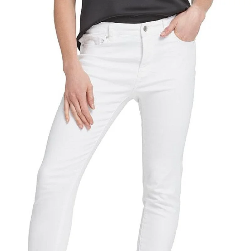 stretchy slim jeans for women -Dkny Women's Optic White Jeans White Size 32