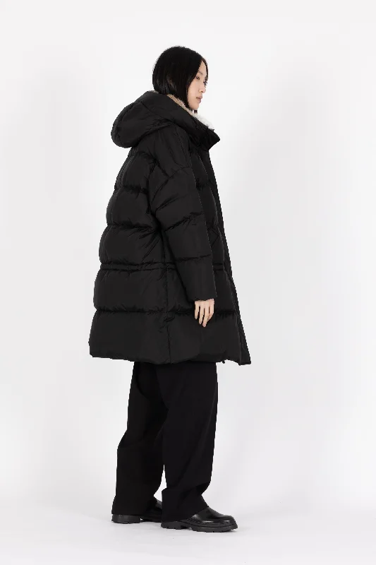 elegant long coat for women -OVERSIZED DOWN PARKA YRA