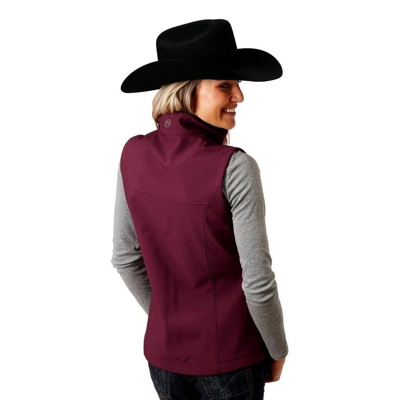 ladies' faux suede jacket -Roper Western Vest Women Soft Shell Princess Seams 03-098-0781-6146 WI