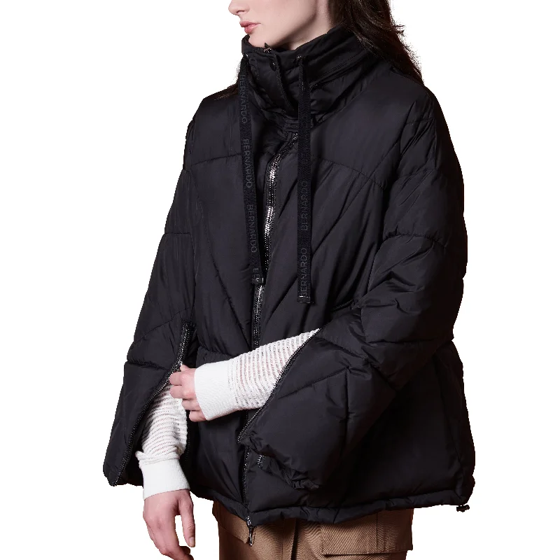 women's sherpa-lined jacket -Soft Glam Puffer