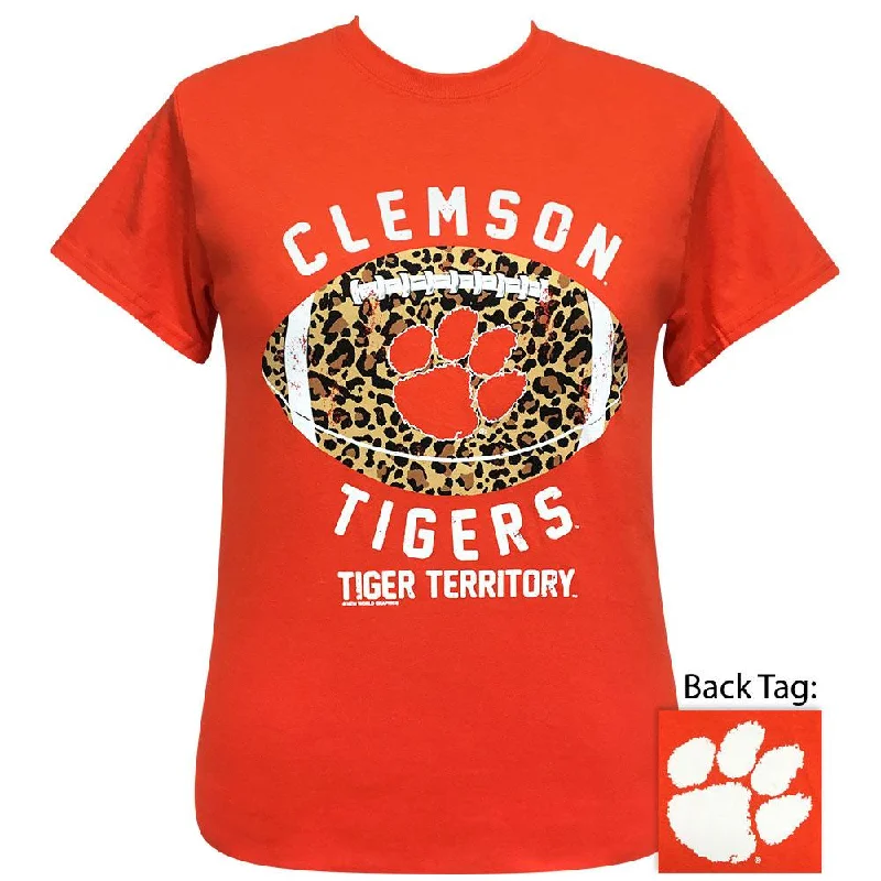 elegant long tunic top for women -Clemson Leopard Football SS-068