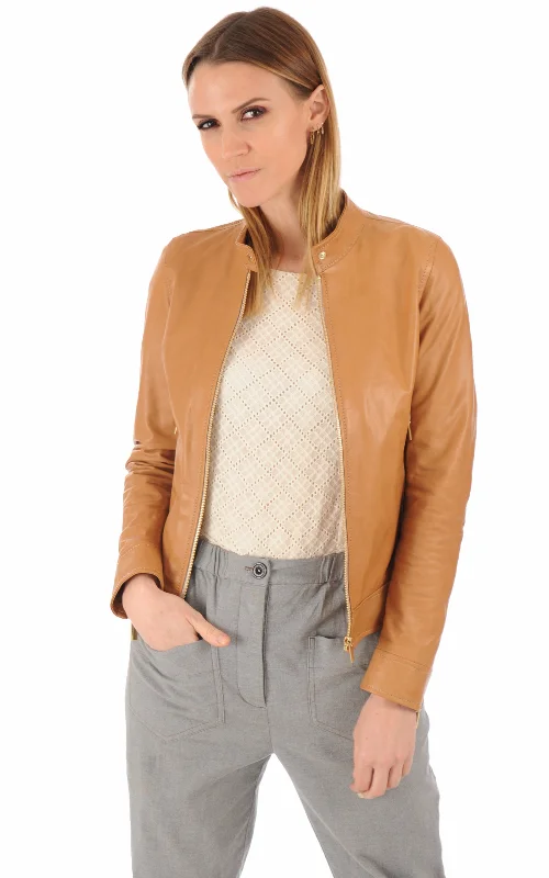 women's travel-friendly jacket -Sofia Women's Jacket Real Leather #1017