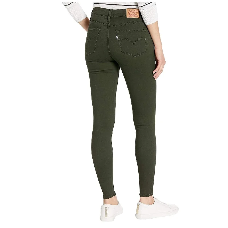 ladies' relaxed fit denim jeans -Levi's Women's 720 High Rise Super Skinny Colored Jeans Green Size 24X30