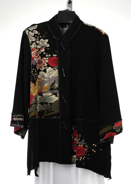 women's classic pea coat -MOONLIGHT JACKET CM65 ASIAN GARDEN